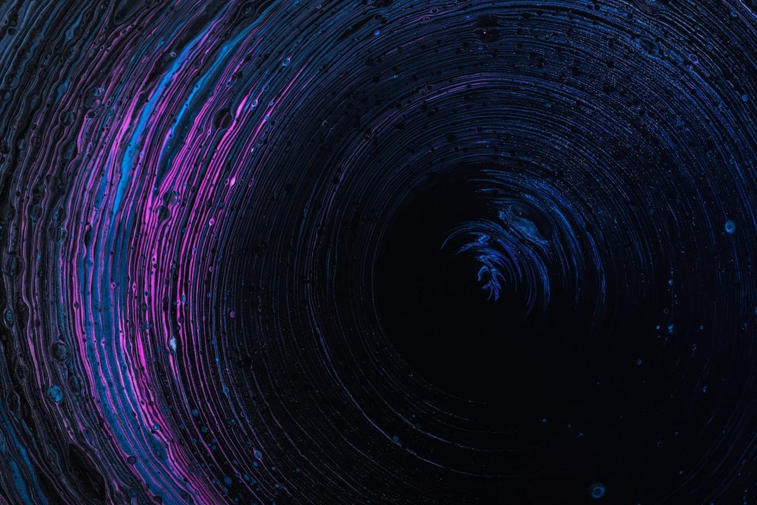 Abstract glowing AI interface with aurora gradients